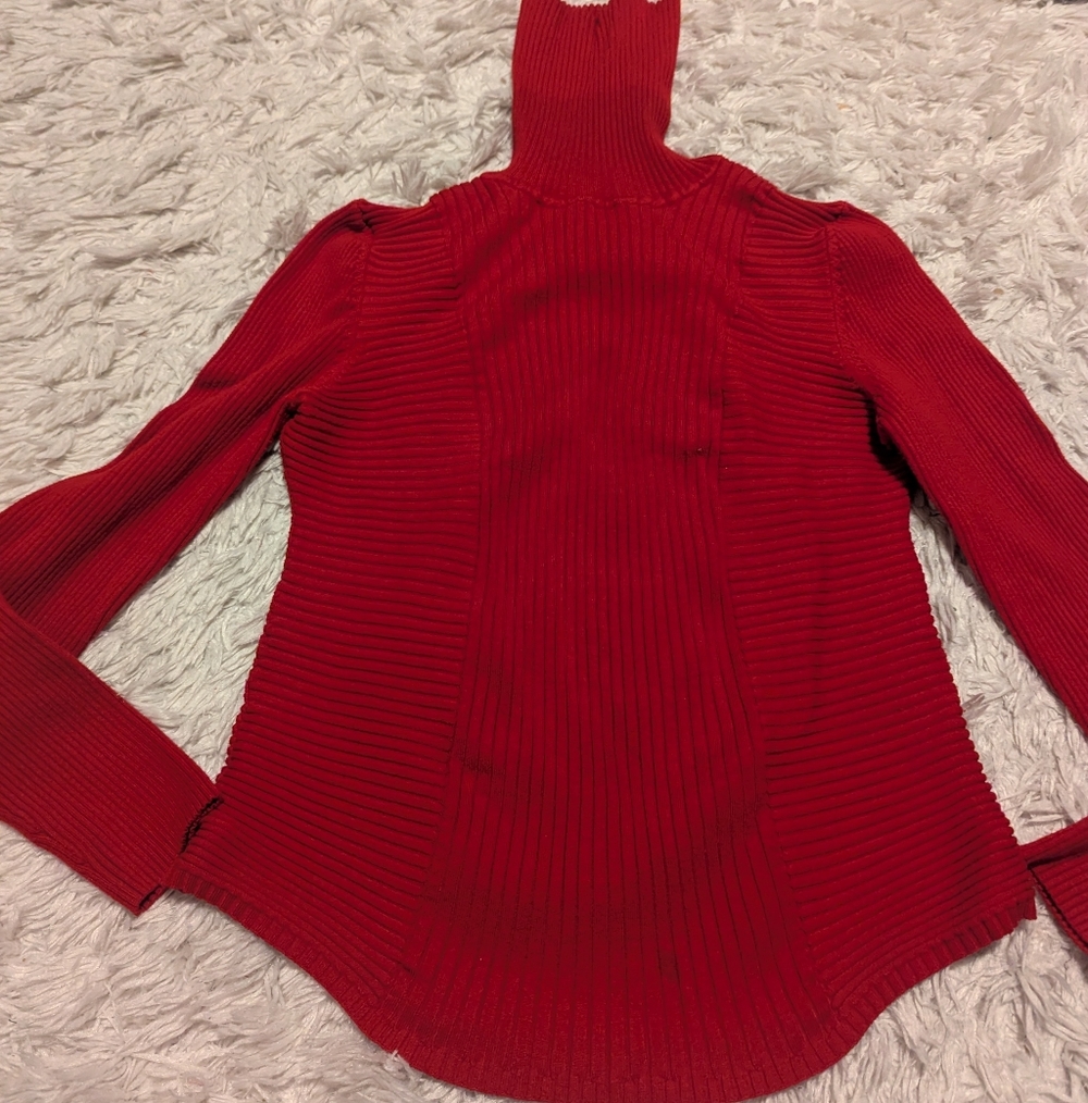 I.N.C International Concepts Women's Red Turtleneck